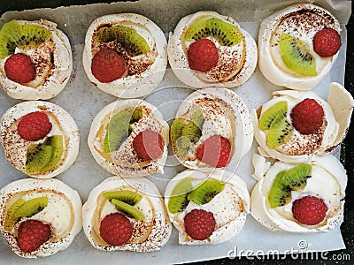 small fruit cakes Stock Photo