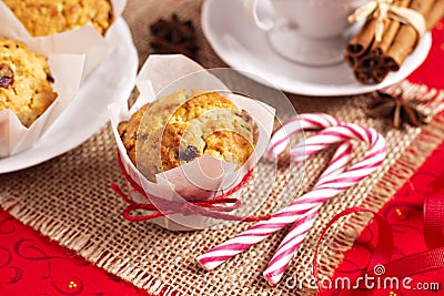 Small fruitcakes Stock Photo