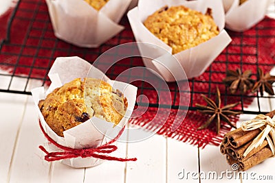 Small fruitcakes Stock Photo