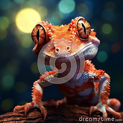 Gecko Photoshoot: Realistic 5k Hd Wallpapers For Iphone Stock Photo