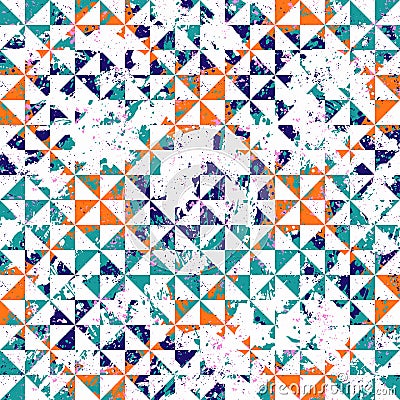 Small geometric abstract mosaic pattern Stock Photo