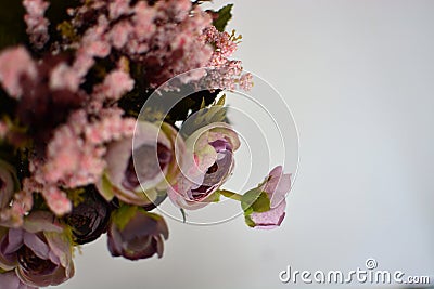 Happy mothers day,colorful flowers , small gift boxes, Stock Photo