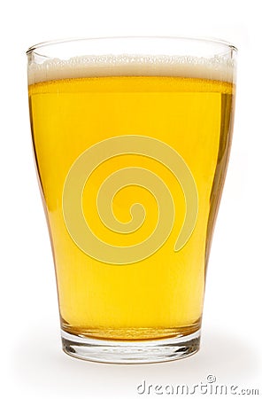 Small Glass of Beer Stock Photo