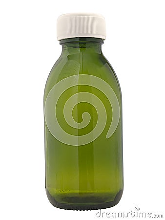 Small glass bottle Stock Photo