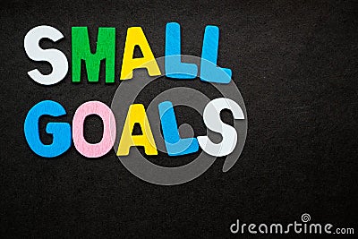 Small Goals Stock Photo