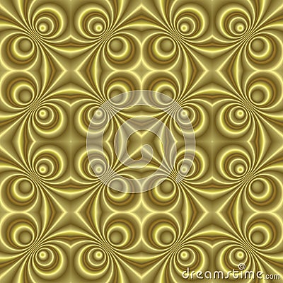 Small golden retro swirls sl Stock Photo