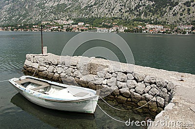 Small group of sail boats in a marina Stock Photo