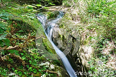 small gush produced by the river alento in abruzzo Stock Photo