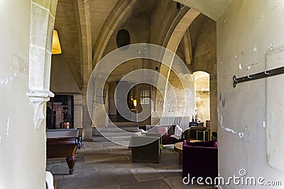 A small hall in the castle Stock Photo