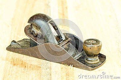 Small Hand Planer Stock Photo