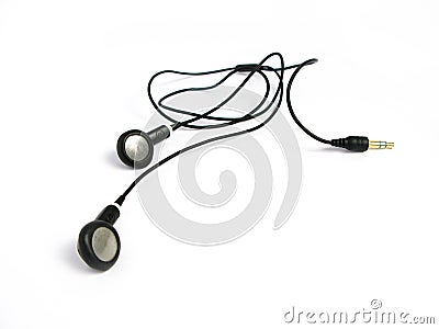 Small headphones Stock Photo