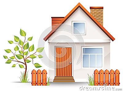 Small house Vector Illustration