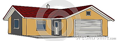 Small house Vector Illustration