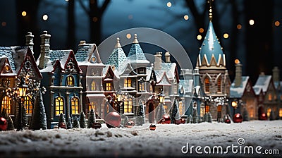 Small Houses Decorations: Jubilant Blissful Atmosphere Stock Photo