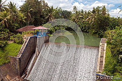 Small hydroelectric power station Stock Photo