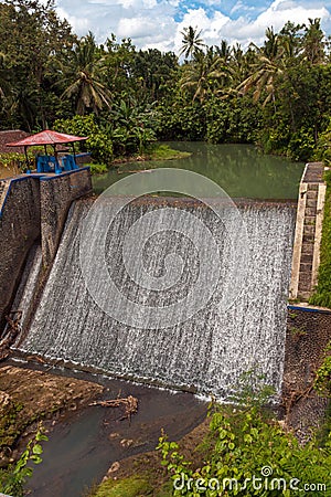 Small hydroelectric power station Stock Photo