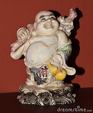 Laughing Buddha Idol Editorial Stock Photo