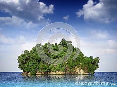 Small island Stock Photo