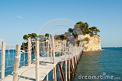 Small islet on Zakynthos. Stock Photo