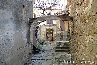 Small Istrian Street Stock Photo