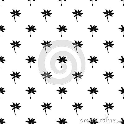 Small leaf pattern, simple style Vector Illustration