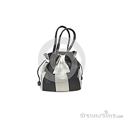 Small leather bag Stock Photo