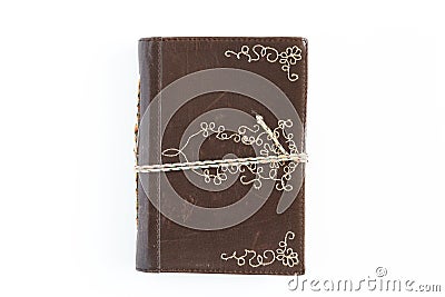 Small Leather Journal Stock Photo