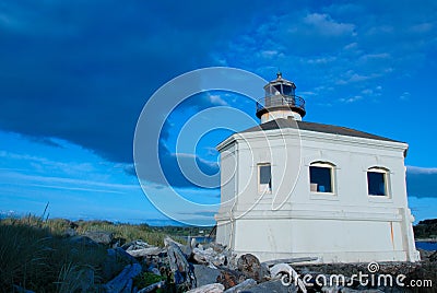 Small lighthouse Stock Photo