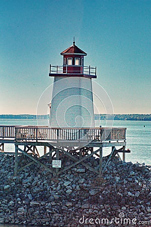 Small lighthouse Stock Photo