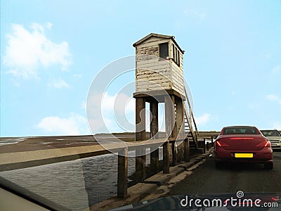 Small lighthouse Stock Photo