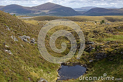 Small Lochan in Chalamain Gap Stock Photo