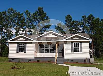 Small Low Income Residential Home Stock Photo