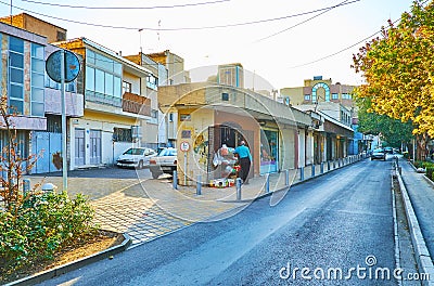 The small market in New Julfa, Isfahan, Iran Editorial Stock Photo