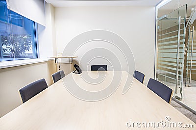 Small meeting room. Modern bright office Stock Photo