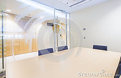 Small meeting room. Modern bright office Stock Photo