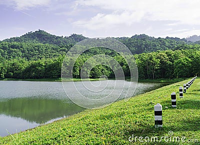 Small mountain lake at Jedkod National Park, Thailand Stock Photo
