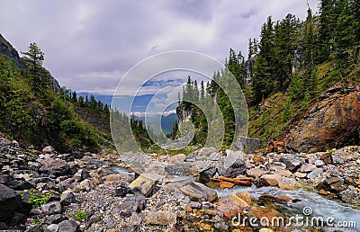 Small mountain river Stock Photo