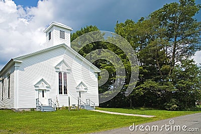 Small New England country church Stock Photo