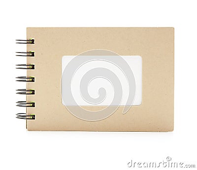 Small note book with blank title section Stock Photo