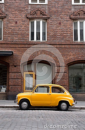 Small Old Car Stock Photo