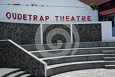 A small open-air theater in the Kota Lama area, Semarang Editorial Stock Photo