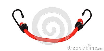 Small orange bungee cord Stock Photo