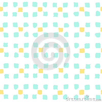 Small paint squares background. Vector Illustration
