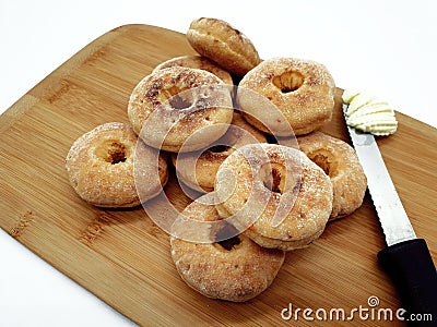 Small party rolls for grilling on a neutral background Stock Photo