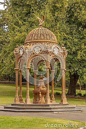 Small pavilion in City Park, Launceston, Tasmania Stock Photo