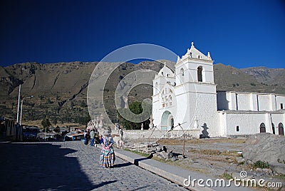 Small Peruvian town Stock Photo