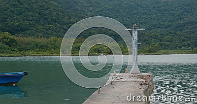 Small pier dock Stock Photo