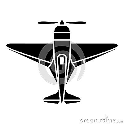 Small plane icon, simple style Vector Illustration