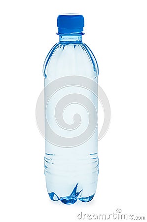 Small plastic bottle with water Stock Photo