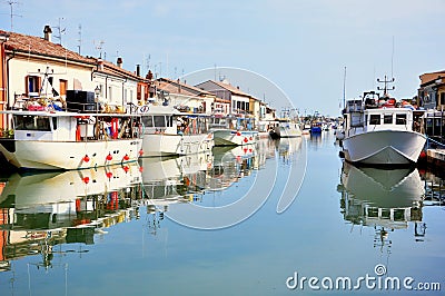 Small port town in Italy Editorial Stock Photo